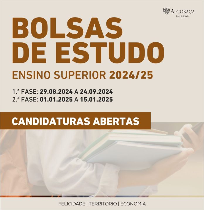 bolsas estudo camara municipal alcobaça