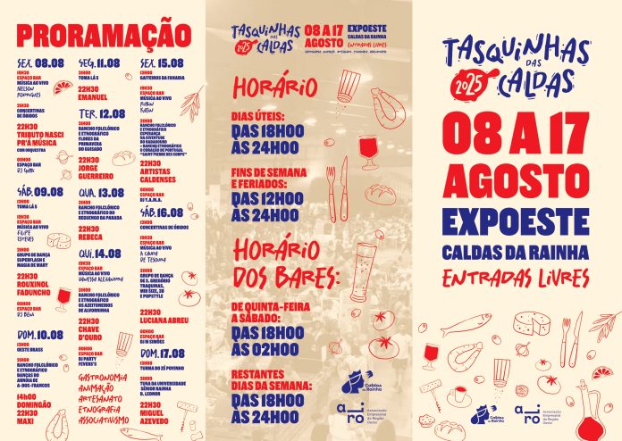 tasquinhas 2025 caldas da rainha expoeste
